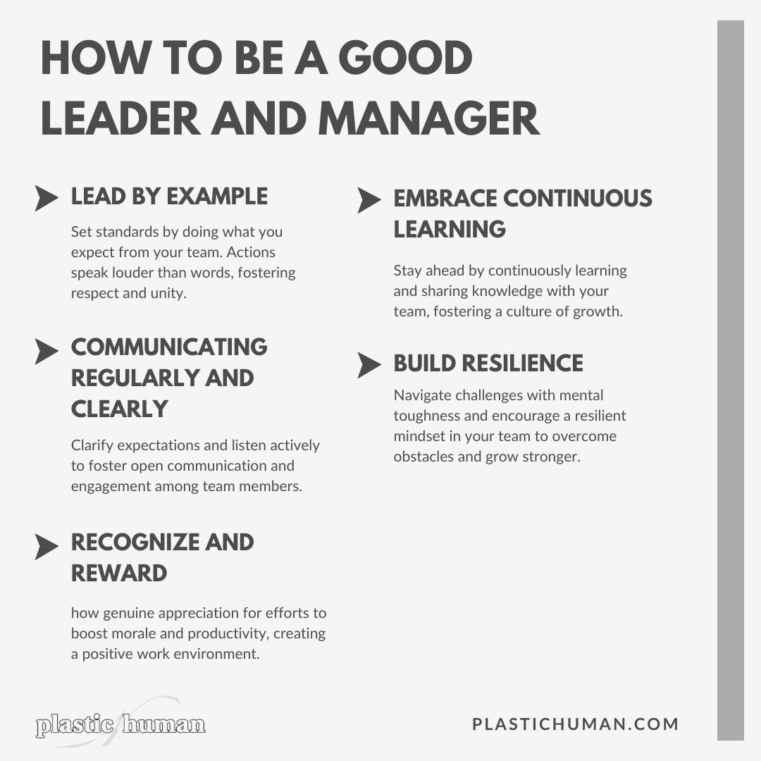 how to be a good leader and manager