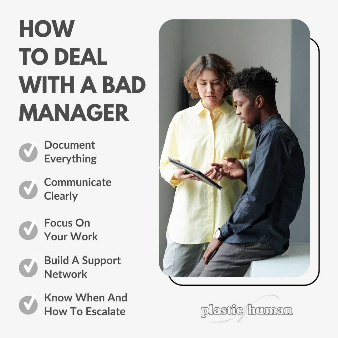 how to deal with a bad manager