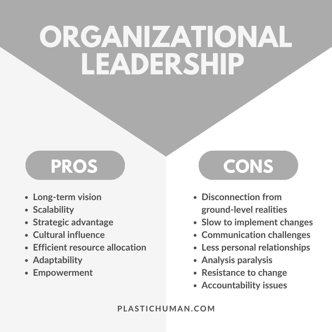 organizational leadership pros and cons