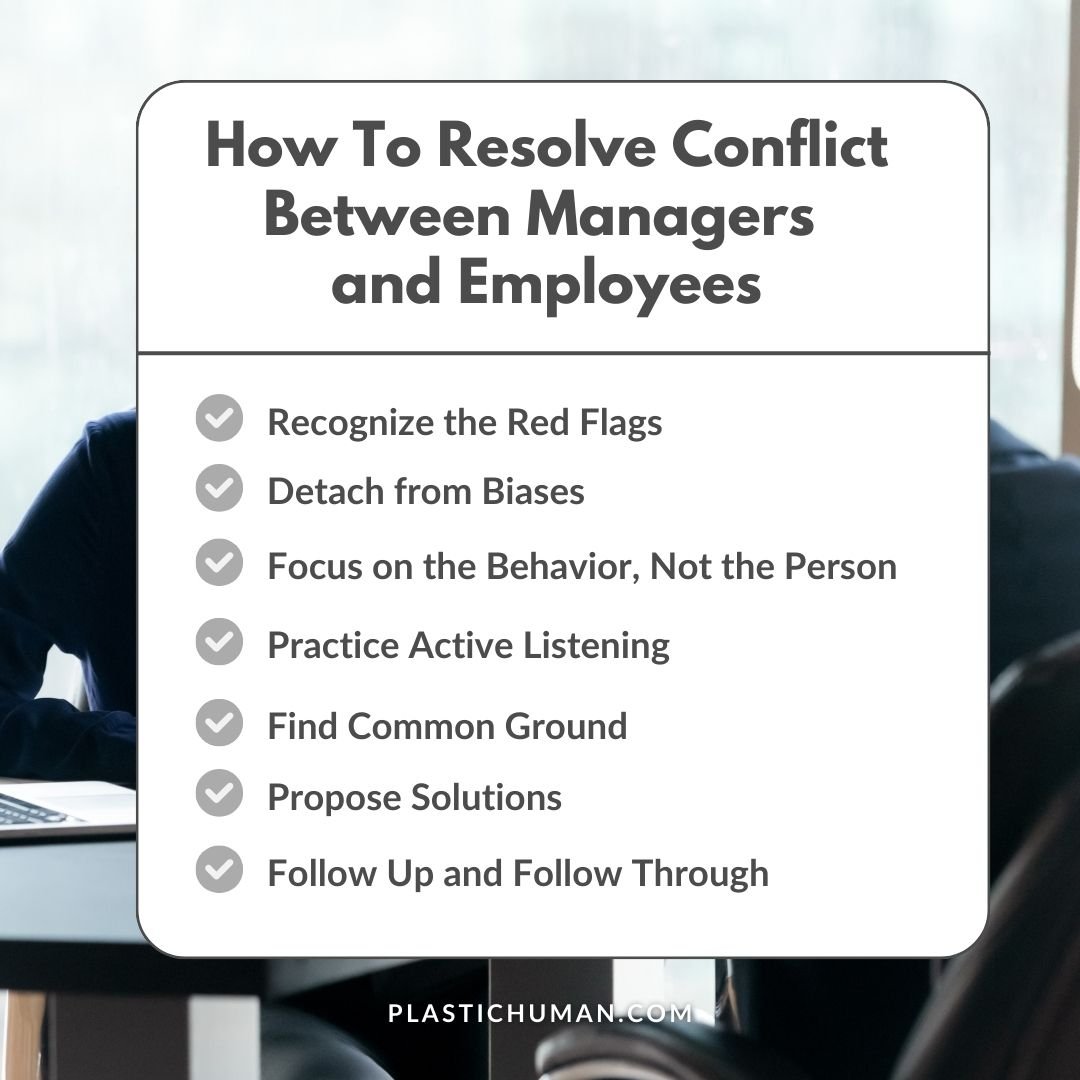 ways to resolve conflict managers and employees how to resolve conflict between managers and employees