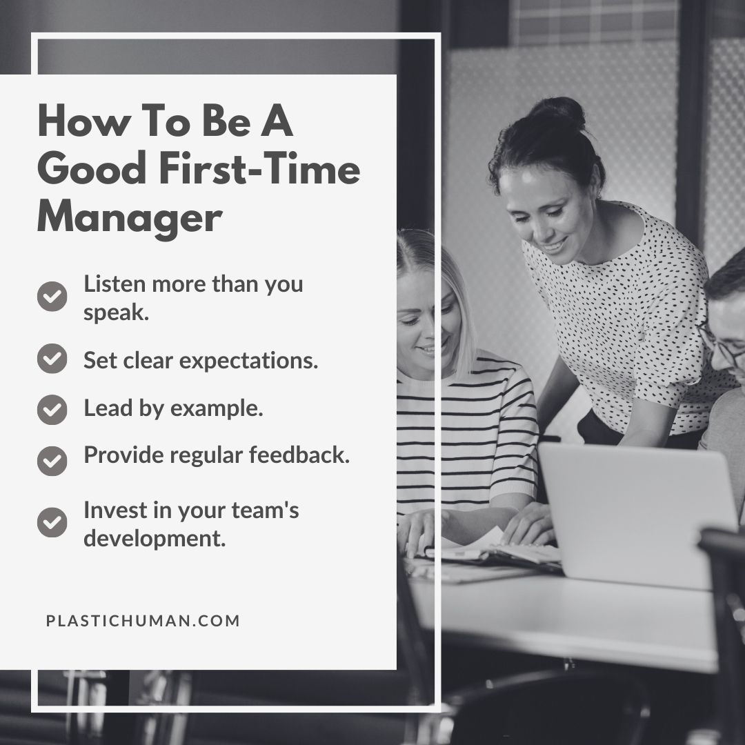 how to be a good first time manager